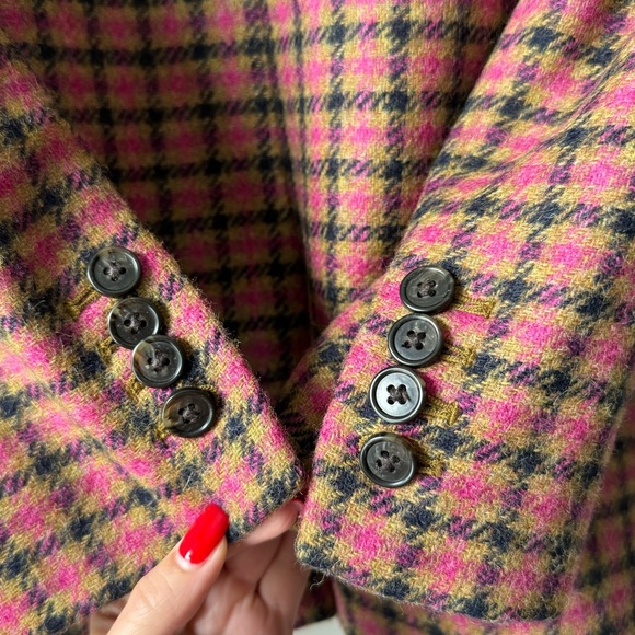 J. Crew Parke English Wool Houndstooth Blazer Jacket - Picture 7 of 11